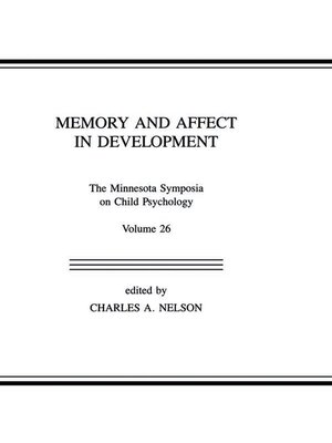 cover image of Memory and Affect in Development